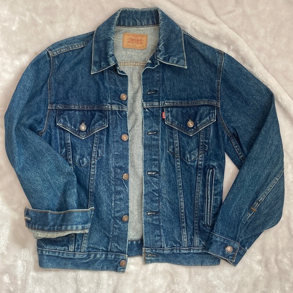 Vintage Levi's USA Classic Denim Trucker Jacket 70506 Size 36 Small Mens Womens
